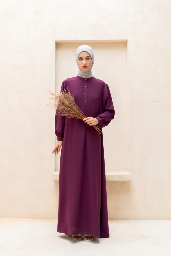 Gamis Terra Feera Dark Fuschia Big Size - Image 6