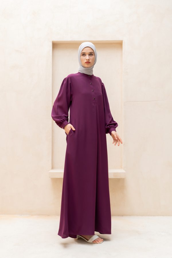 Gamis Terra Feera Dark Fuschia Big Size