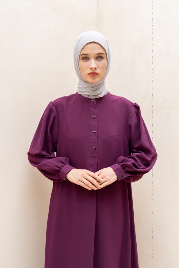 Gamis Terra Feera Dark Fuschia Big Size - Image 10