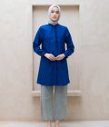 Tunik Lyla Biru Elektrik Big Size - Image 2