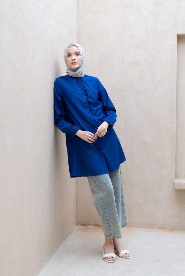 Tunik Lyla Biru Elektrik Big Size - Image 6