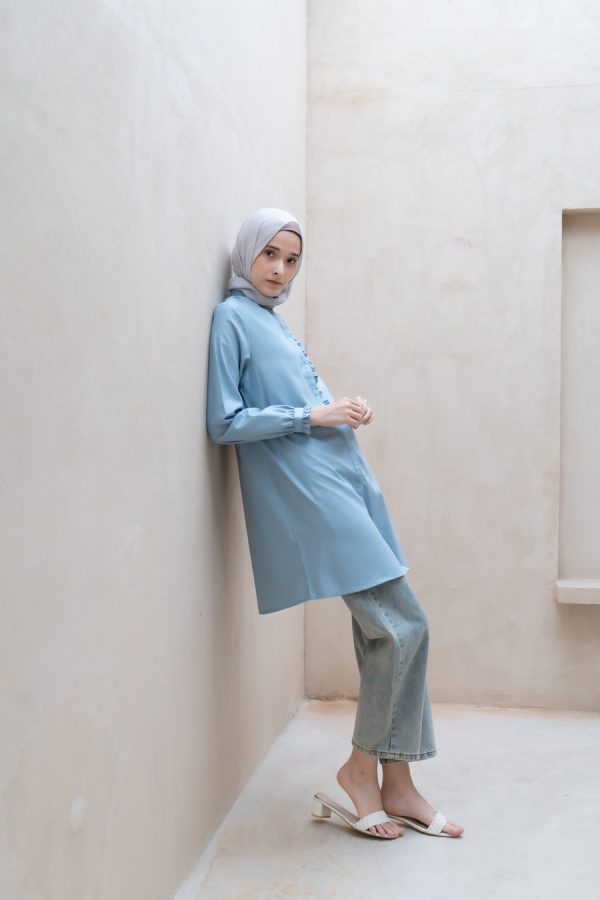 Tunik Lyla Biru Muda Big Size - Image 7