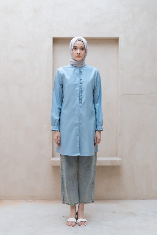 Tunik Lyla Biru Muda Big Size - Image 4