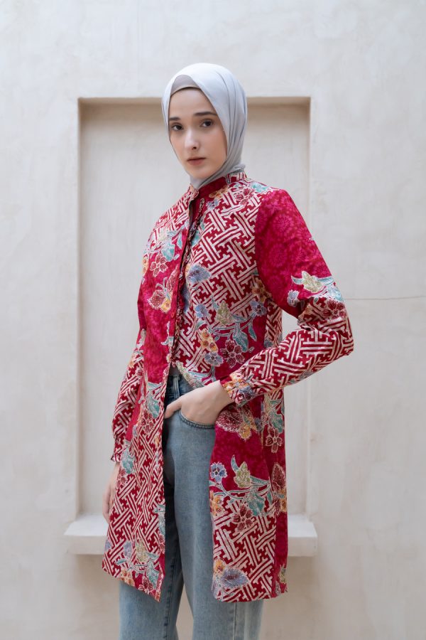 Tunik Lyla Saras Merah - Image 5