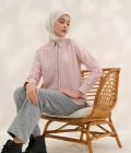 Blus Luna Della Pink Big Size - Image 4