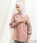 Blus Lura Bordir Dusty Pink - Image 7