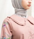 Blus Lura Bordir Dusty Pink - Image 2