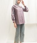 Blus Lura Bordir Lavender Big Size - Image 4