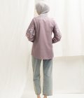 Blus Lura Bordir Lavender Big Size - Image 8