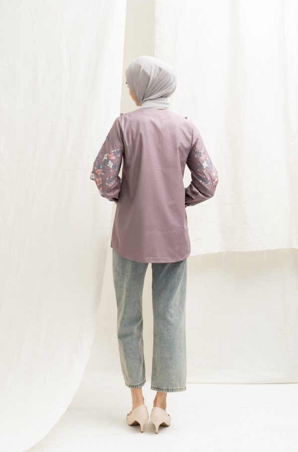 Blus Lura Bordir Lavender - Image 8