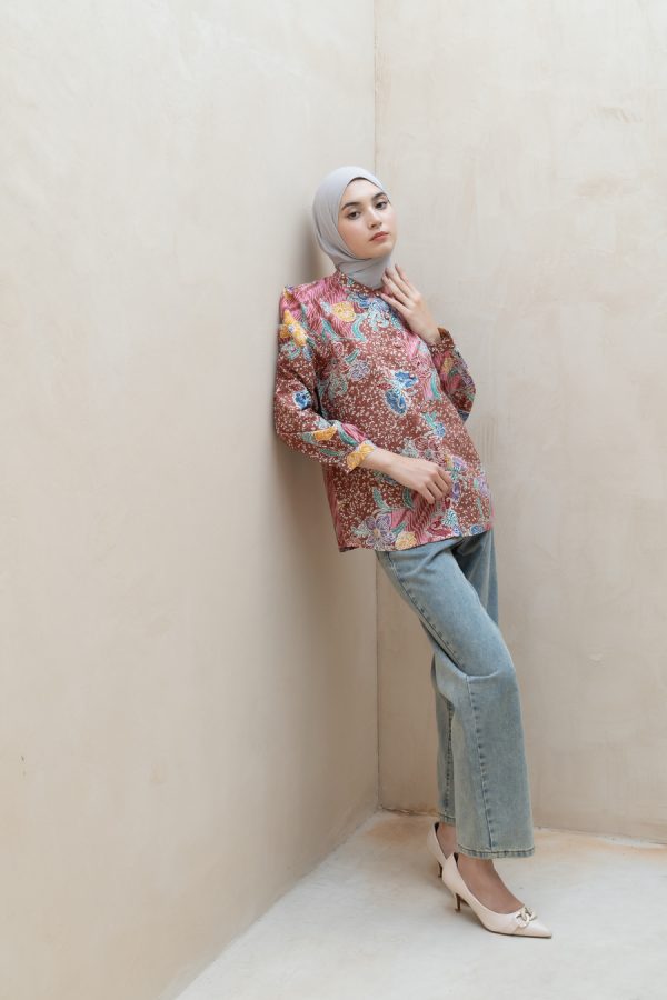 Blus Teana Leida Peach - Image 3