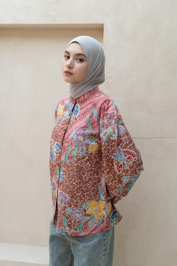 Blus Teana Leida Peach - Image 2