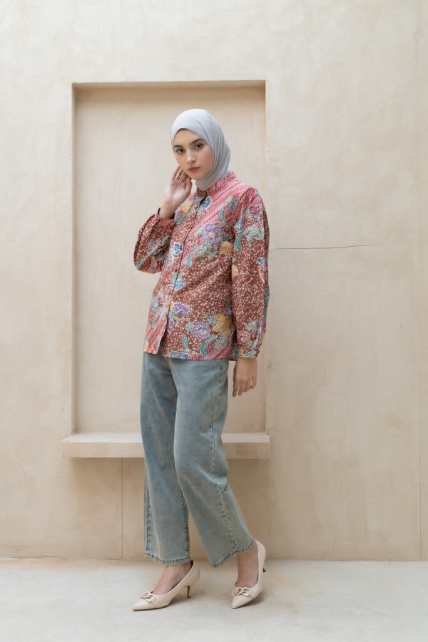 Blus Teana Leida Peach - Image 5