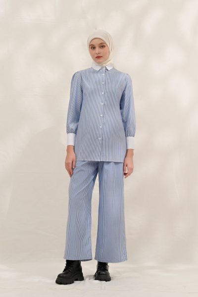 Blus Velya Asna Light Blue