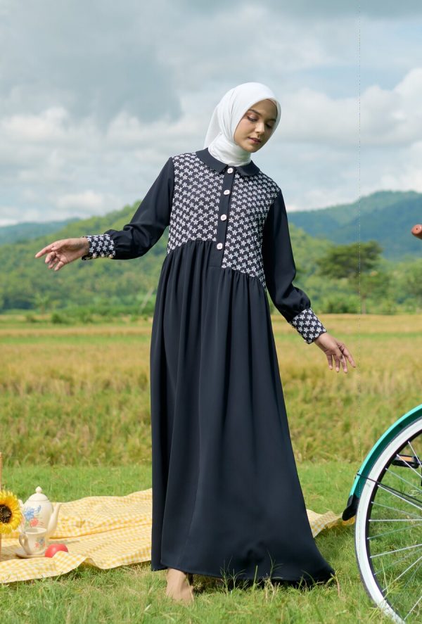 Gamis Rayya Rauda Black Big Size - Image 6