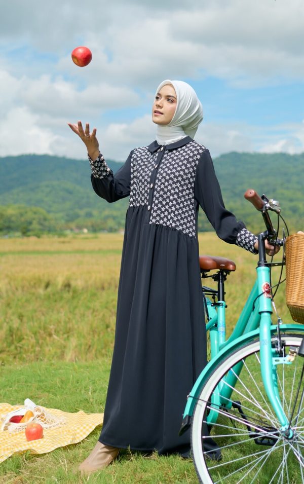 Gamis Rayya Rauda Black - Image 6