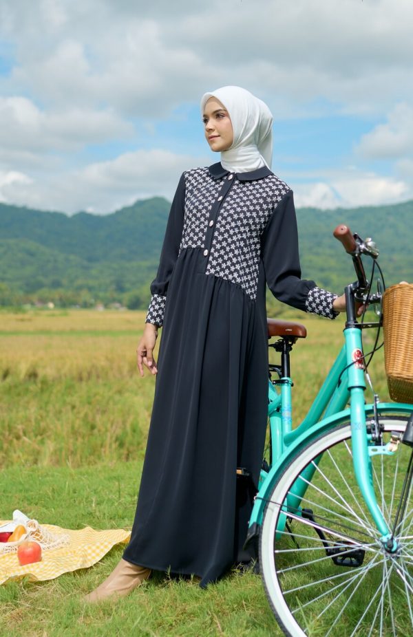 Gamis Rayya Rauda Black - Image 4