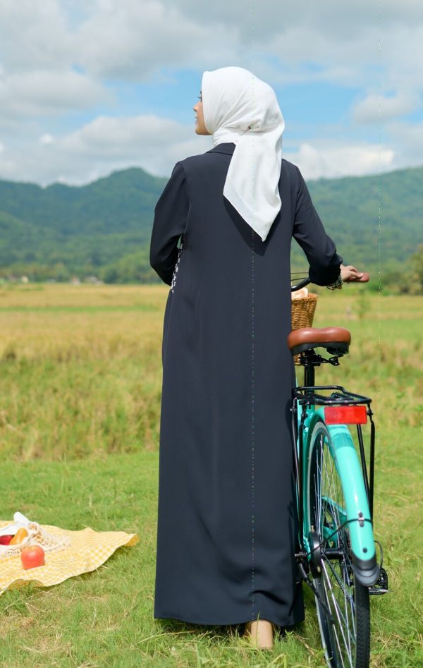 Gamis Rayya Rauda Black - Image 3