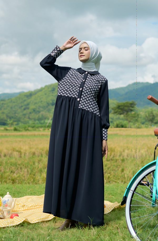 Gamis Rayya Rauda Black - Image 9