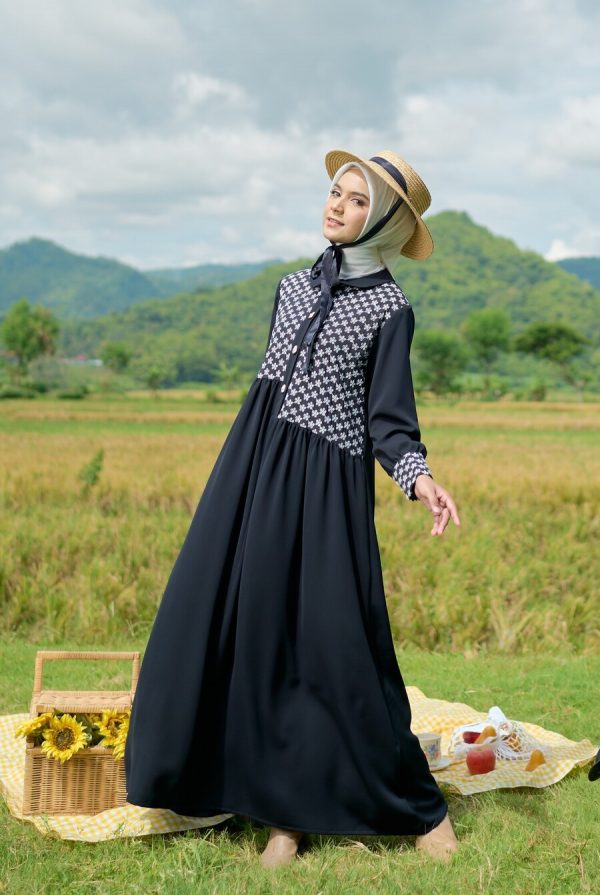 Gamis Rayya Rauda Black Big Size - Image 12