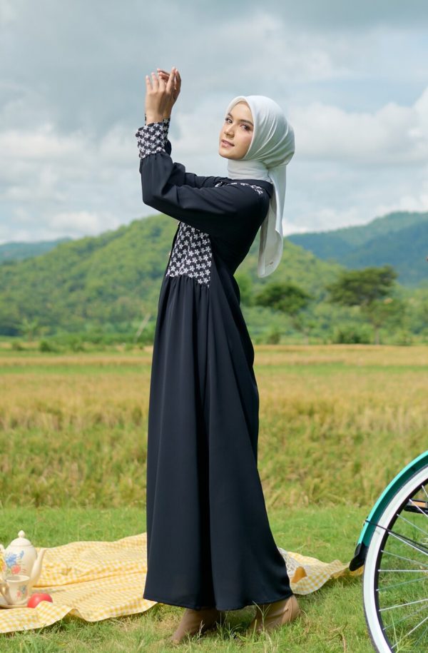 Gamis Rayya Rauda Black - Image 10