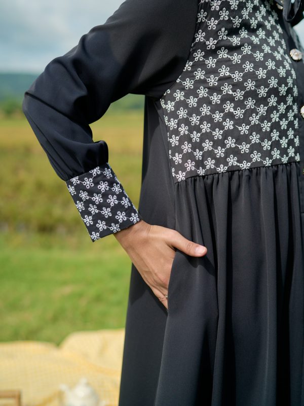 Gamis Rayya Rauda Black Big Size - Image 13