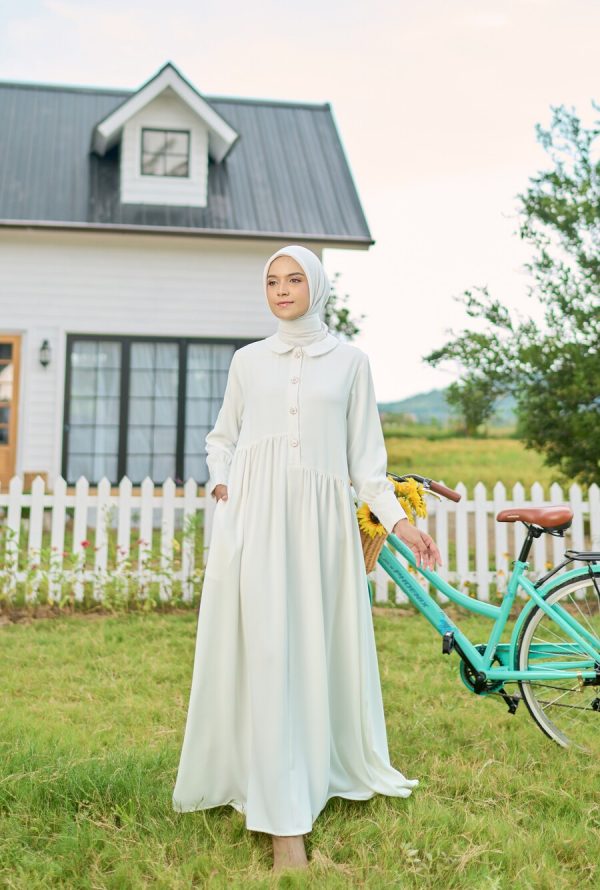 Gamis Rayya Rauda White - Image 3