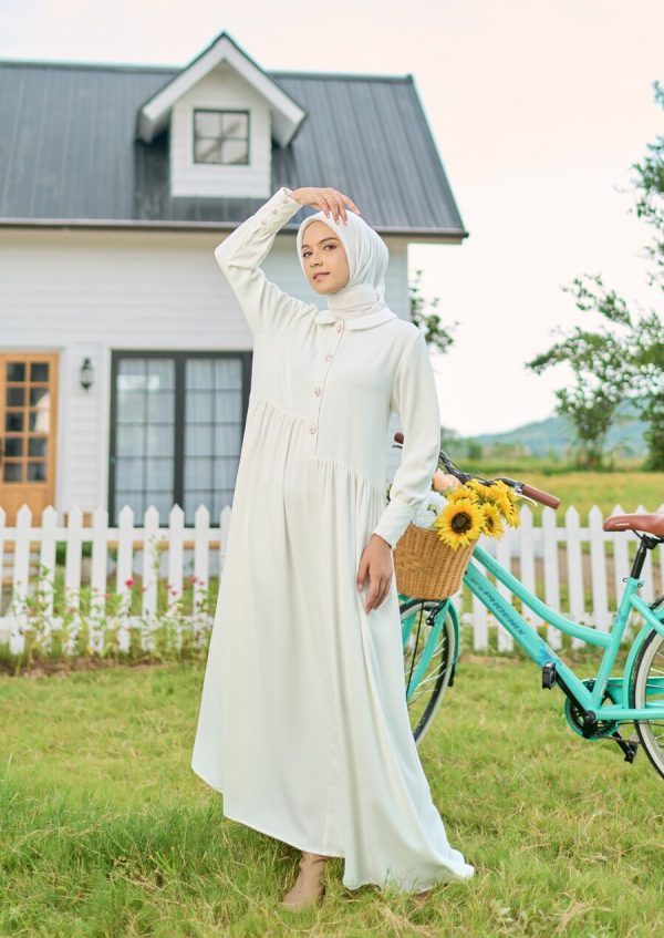 Gamis Rayya Rauda White Big Size - Image 3