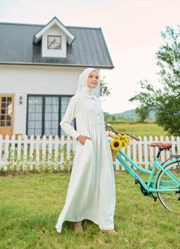 Gamis Rayya Rauda White - Image 12