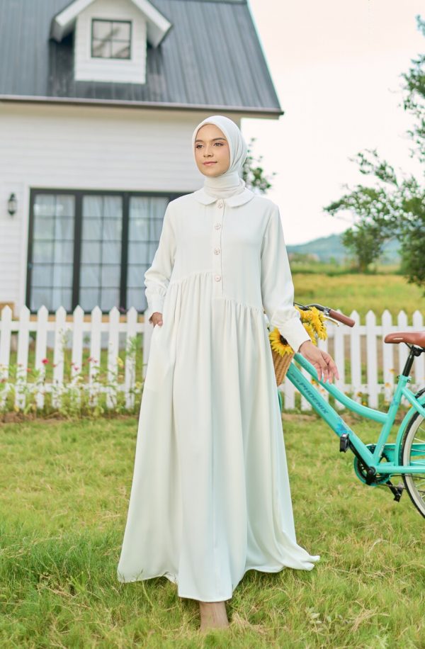 Gamis Rayya Rauda White Big Size - Image 11