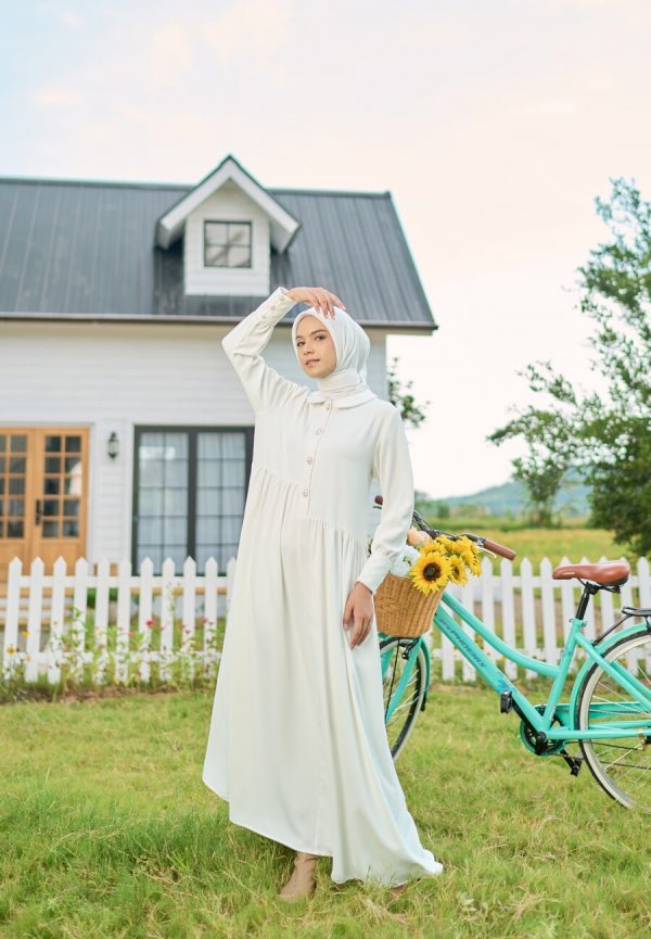 Gamis Rayya Rauda White - Image 10