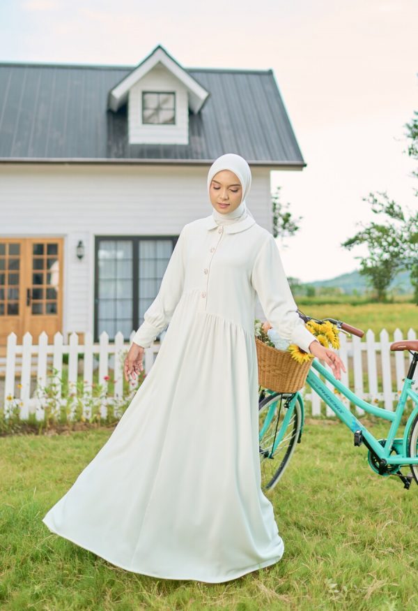 Gamis Rayya Rauda White - Image 4