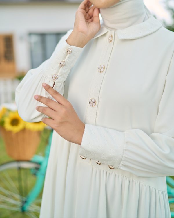 Gamis Rayya Rauda White - Image 7