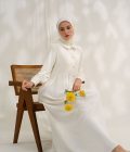 Gamis Rayya Rauda White Big Size - Image 6