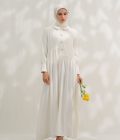 Gamis Rayya Rauda White Big Size
