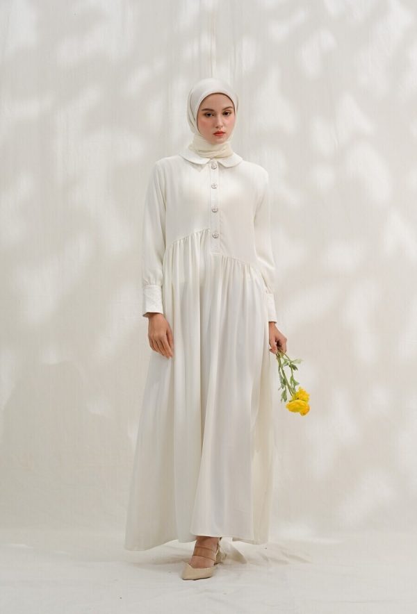 Gamis Rayya Rauda White Big Size