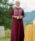 Gamis Rayya Rauda Marun - Image 2