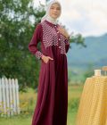 Gamis Rayya Rauda Marun - Image 14