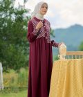 Gamis Rayya Rauda Marun - Image 5