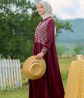 Gamis Rayya Rauda Marun - Image 7