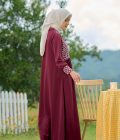 Gamis Rayya Rauda Marun - Image 8