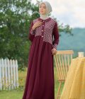 Gamis Rayya Rauda Marun - Image 6