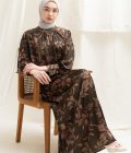 Gamis Lara Lily Dark Brown Big Size - Image 8
