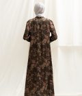 Gamis Lara Lily Dark Brown Big Size - Image 6