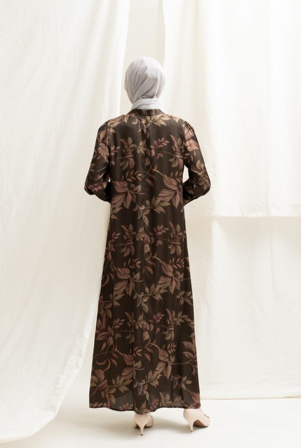 Gamis Lara Lily Dark Brown - Image 7