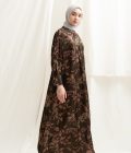 Gamis Lara Lily Dark Brown Big Size - Image 4