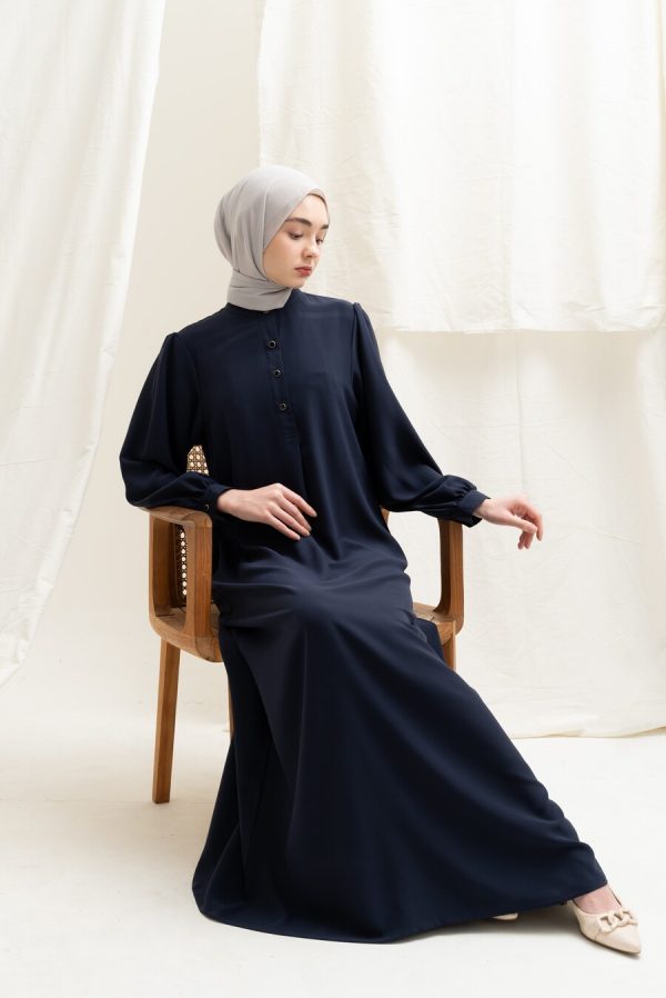 Gamis Terra Feera Navy Big Size - Image 3