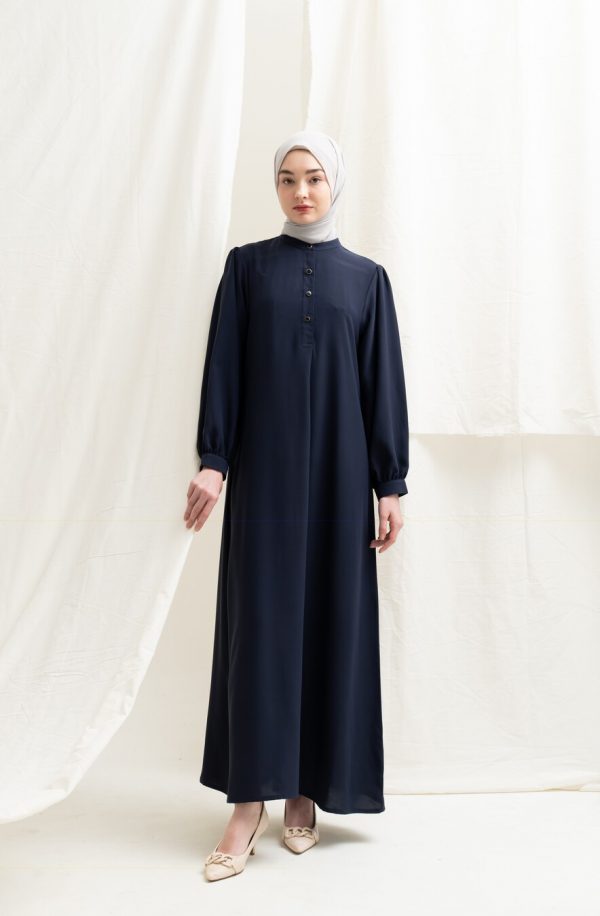 Gamis Terra Feera Navy Big Size