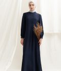 Gamis Terra Feera Navy Big Size - Image 5