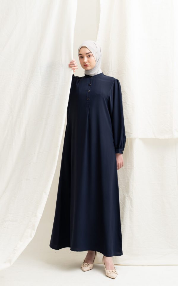 Gamis Terra Feera Navy Big Size - Image 2